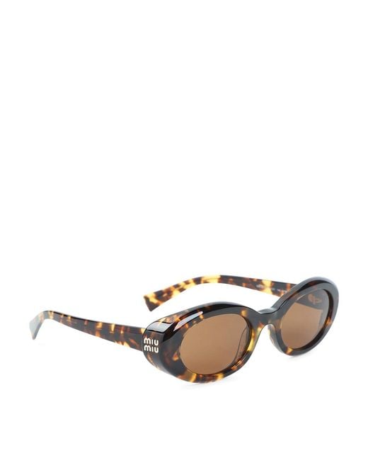 Miu Miu Metallic Acetate Sunglasses