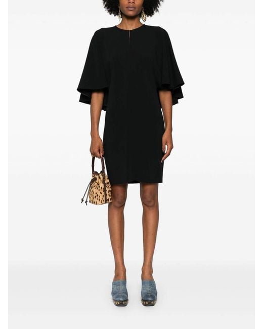 Chloé Black Dress With Cape
