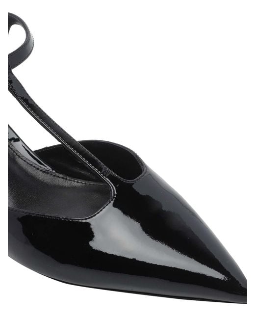 Stuart Weitzman Black Stuart Wetizman Vinnie T-Strap Pumps
