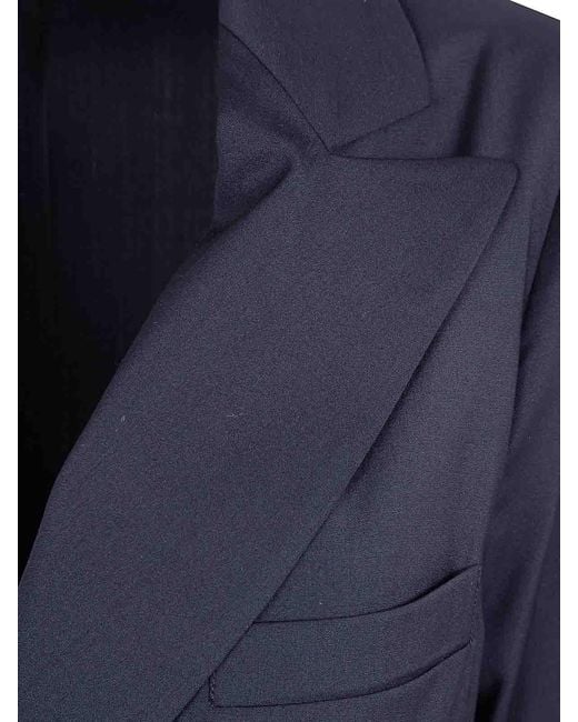 Laura Urbinati Blue Double Breasted Jacketq