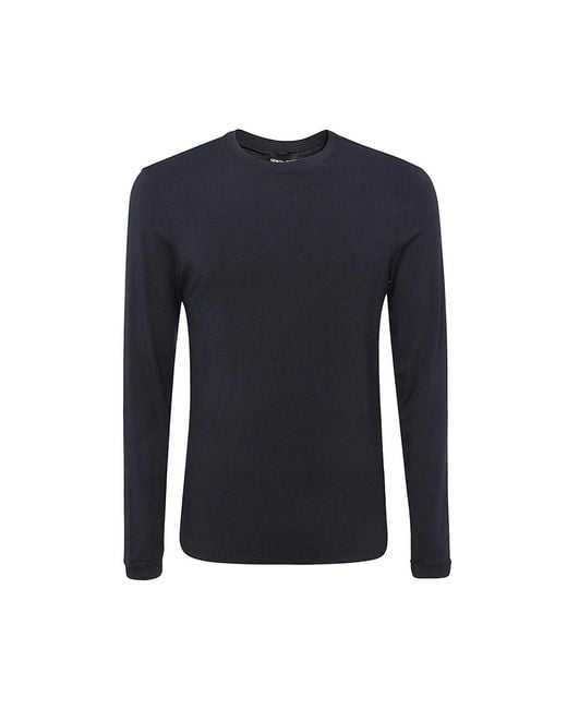 Giorgio Armani Blue Viscose Blent T-Shirt for men