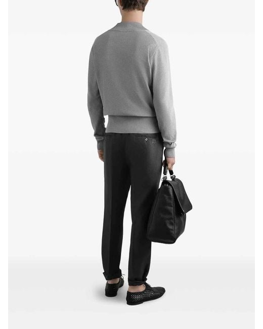 Dolce & Gabbana Gray Drawstring Jogging Trousers for men