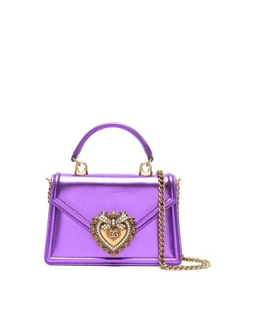 Dolce & Gabbana Purple Mini Devotion Bag