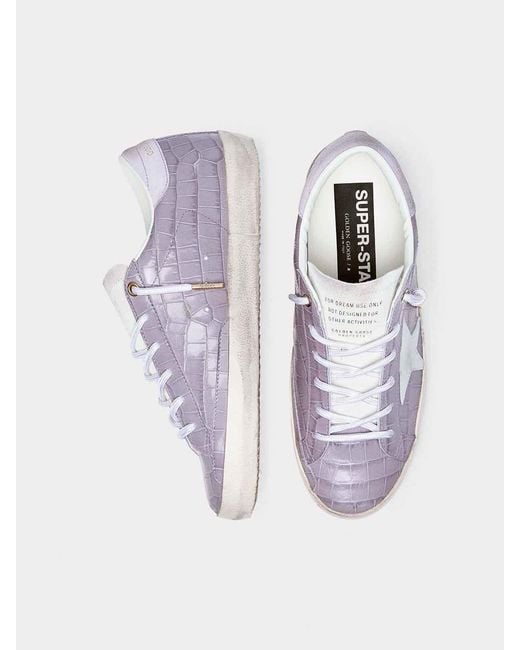 Golden Goose Deluxe Brand Purple Sneakers