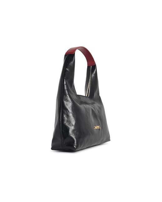 Marni Black Trapeze Mini Leather Handbag