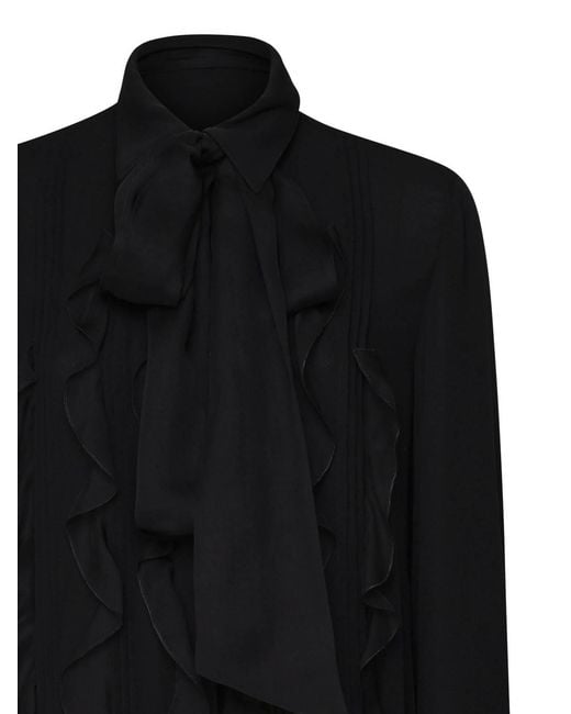 Valentino Garavani Black Long Sleeve Shirt