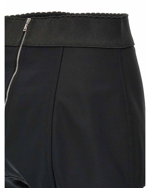 Dolce & Gabbana Black Satin Culottes