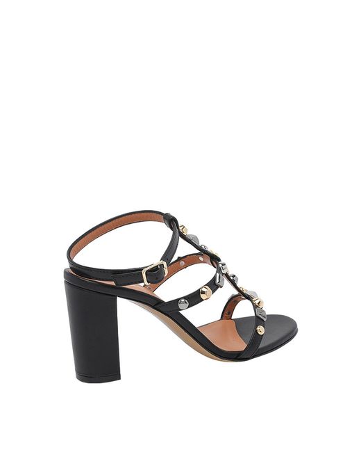 Via Roma 15 Metallic Studded Sandals