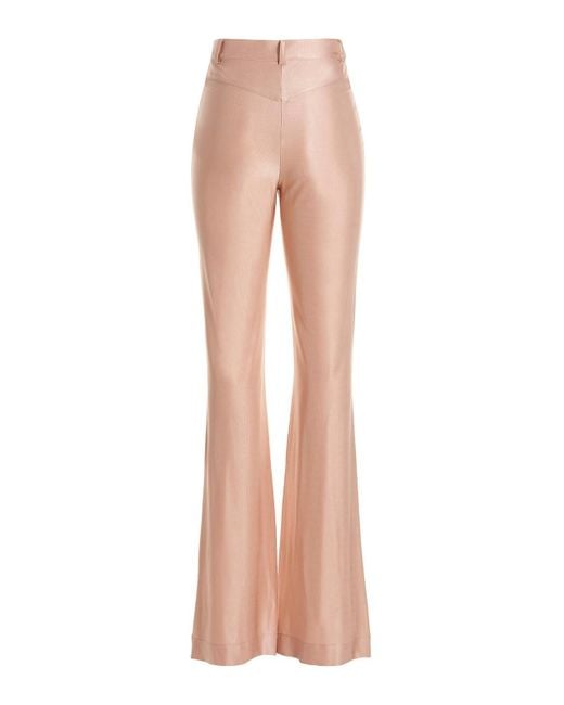Alexandre Vauthier White Shiny Stretch Pants