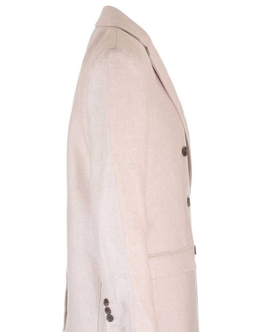 Theory Natural Double-Breasted Blazer