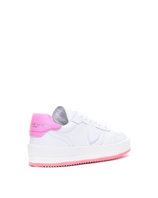 Philippe Model White Nice Low Sneakers