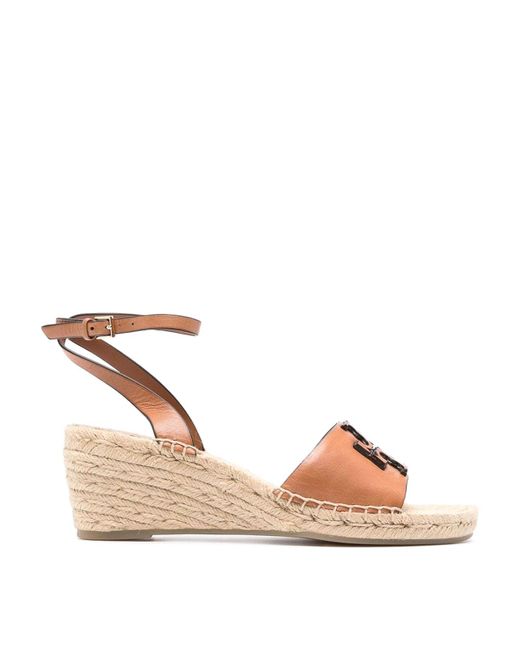 Tory Burch Natural Ines Wedge Sandals