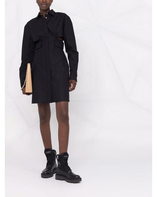 Givenchy Blue A-Line Shirt Dress