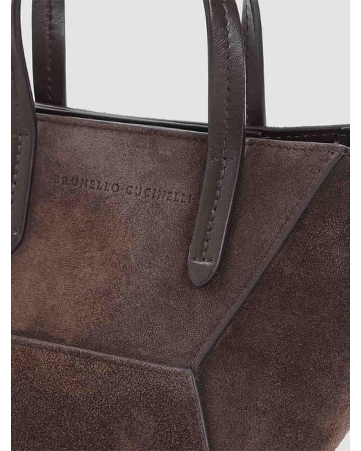 Brunello Cucinelli Brown Brunello Cuccinelli Duo Mini Bag