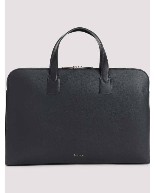 Paul Smith Black Signature Stripe Handbag for men
