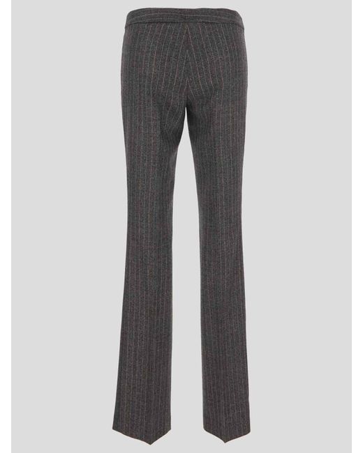 Stella McCartney Gray Grey Trousers With Zip
