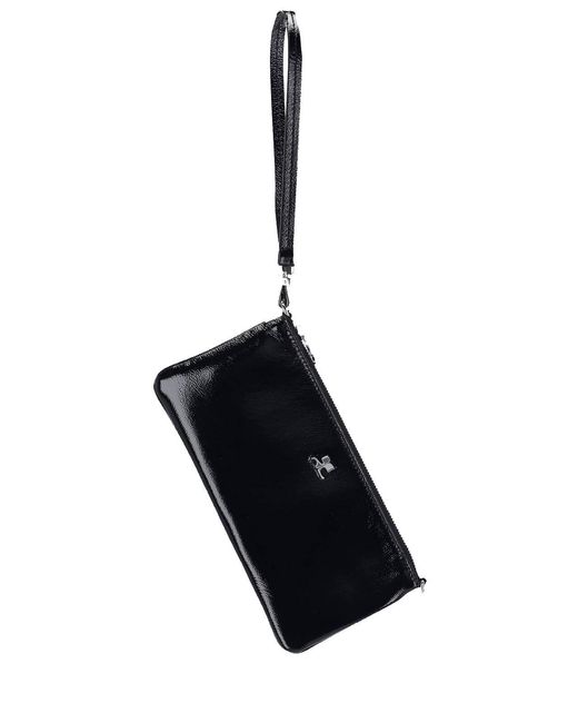 Courreges Black Pouch Logo