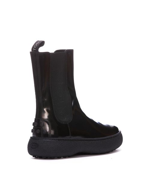 Tod's Black Elasticated Booties