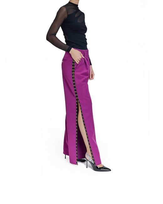 Just Cavalli Purple Pantalone Hooks