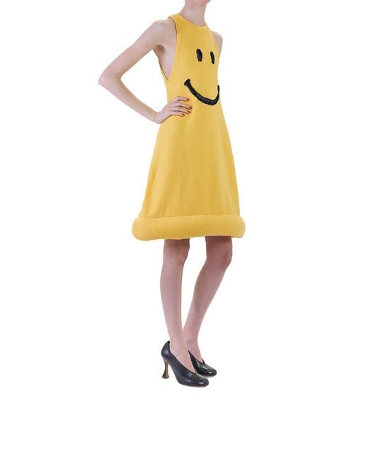 Moschino Yellow Smile Dress