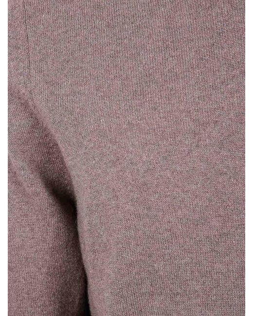 Gran Sasso Brown Round Neck Round Neck Sweater for men