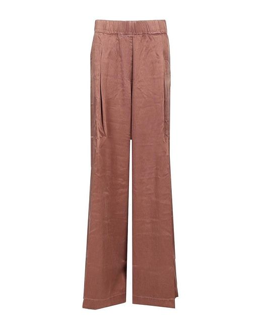 Dries Van Noten Purple Wide Leg Trousers