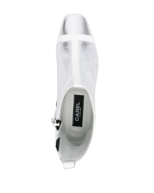 CAREL PARIS White Audrey 25 Anckle Boots
