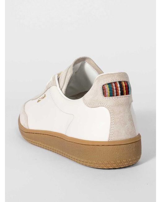 Paul Smith White Leather Trainers By for men