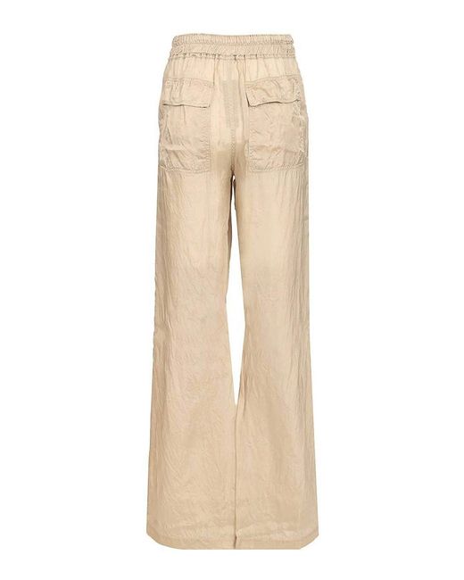Rick Owens Natural Dietrich Drawstring Trousers