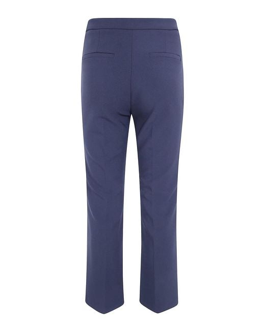 Elisabetta Franchi Blue Cropped Trousers