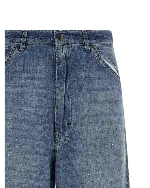 Maison Margiela Blue Four Stitches Jeans