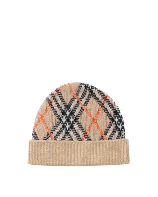 Burberry Natural Check Hat for men