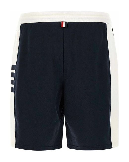 Thom Browne Blue 4 Bar Bermuda Shorts for men
