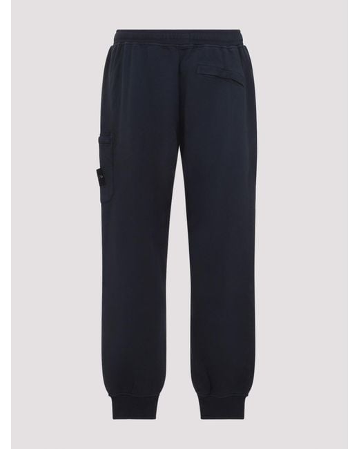 Stone Island Blue Cotton Pants for men