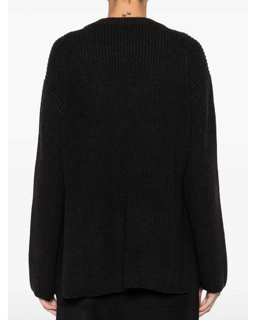 P.A.R.O.S.H. Black Sweater With Embroidery