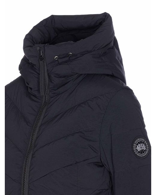 Canada Goose Blue Clair Jacket Frontal Zip Closure