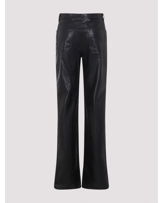 DIESEL Black P-Lain Eco Leather Pants