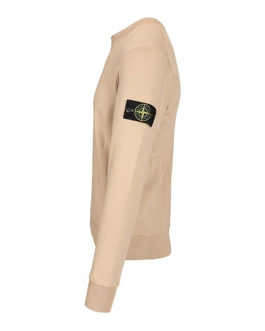 Stone Island Natural Organic Cotton Sweatshirt for men