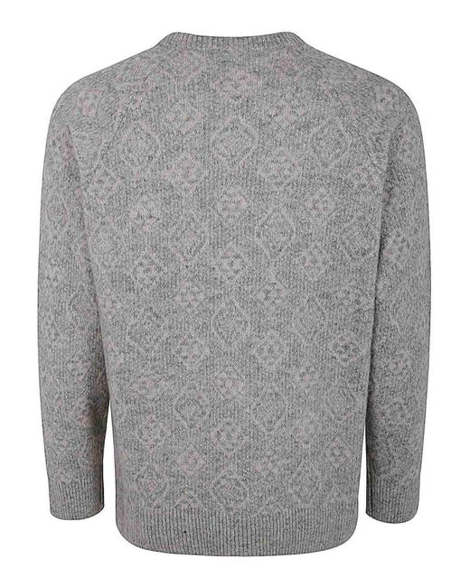 Brunello Cucinelli Gray Roundneck Sweater for men