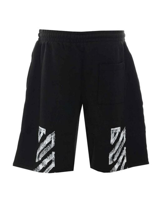 Off-White c/o Virgil Abloh Black Off Motion Arrow Skate Shorts for men