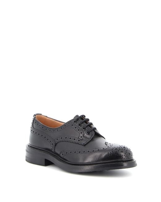 Stringate Bourton di Tricker's in Black da Uomo