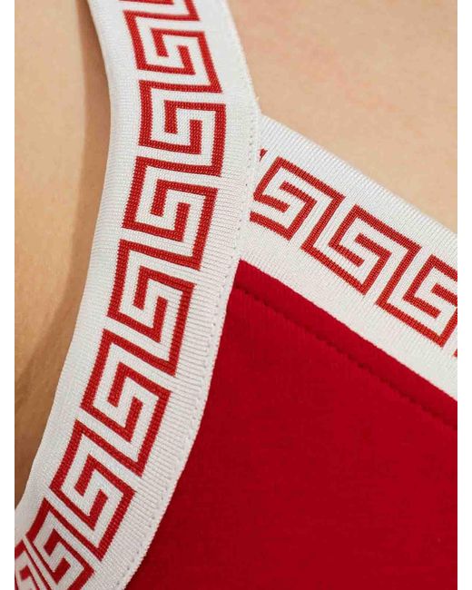 Versace Red Bodycon Mini Dress