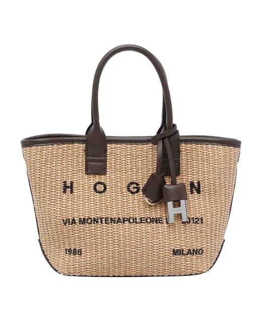 Hogan Natural Logo Shoulder Bag