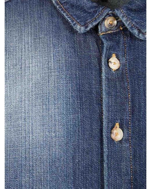 Dondup Blue Denim Shirt for men