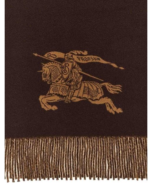 Burberry Brown Knight Reversible Scarf for men