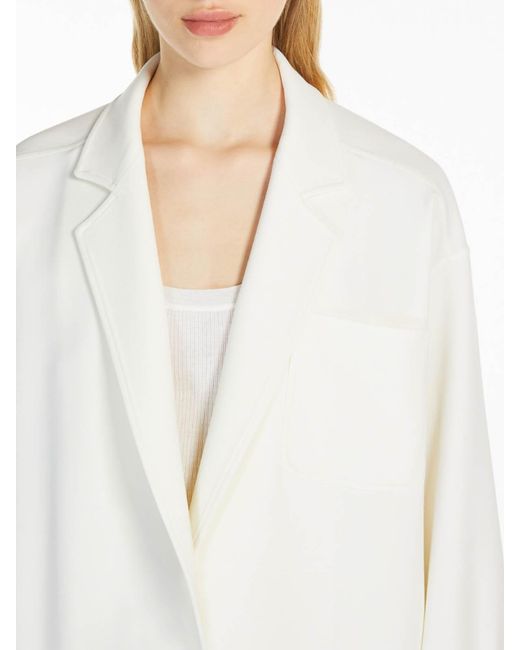 Max Mara White Oversized Jacket