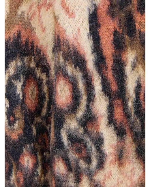 Needles Brown Mohair Paisley Cardigan for men