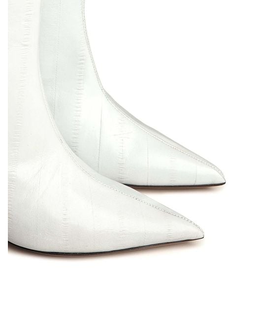 Giuliano Galiano White Jane Boots