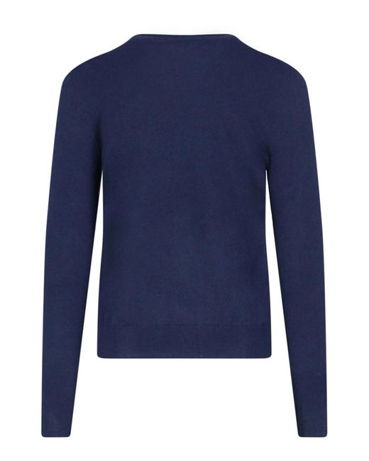 Ballantyne Blue V-Neck Sweater for men