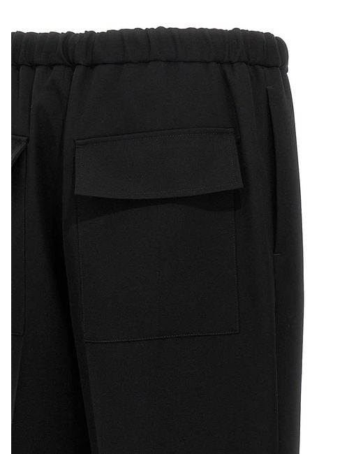 Jil Sander Black Wool Pants for men